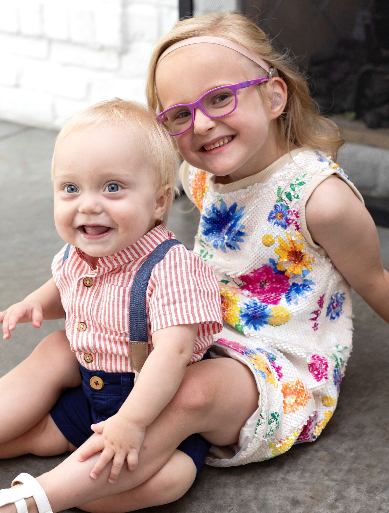 a photo of Lily and Louie Gand smiling